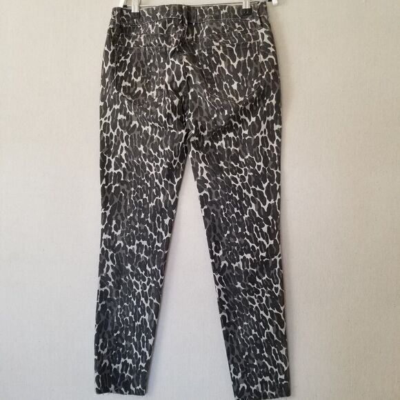 Driftwood Jeans Jackie‎ Cheetah Animal Print Skinny Raw Hem Womens Size 27 - Picture 3 of 10